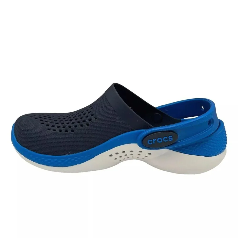 Crocs LiteRide Little Girls Slip-on Clogs Size 13 Navy Water Friendly & Comfy - Picture 5 of 16